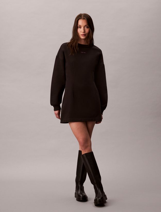 Cotton Terry Sweatshirt Dress