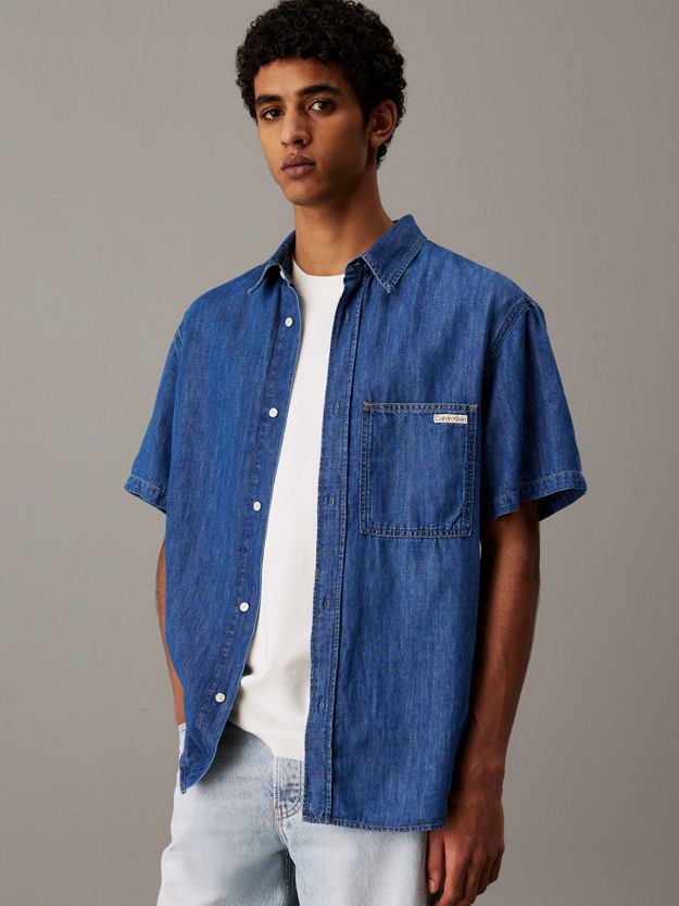 Denim Short Sleeve Shirt