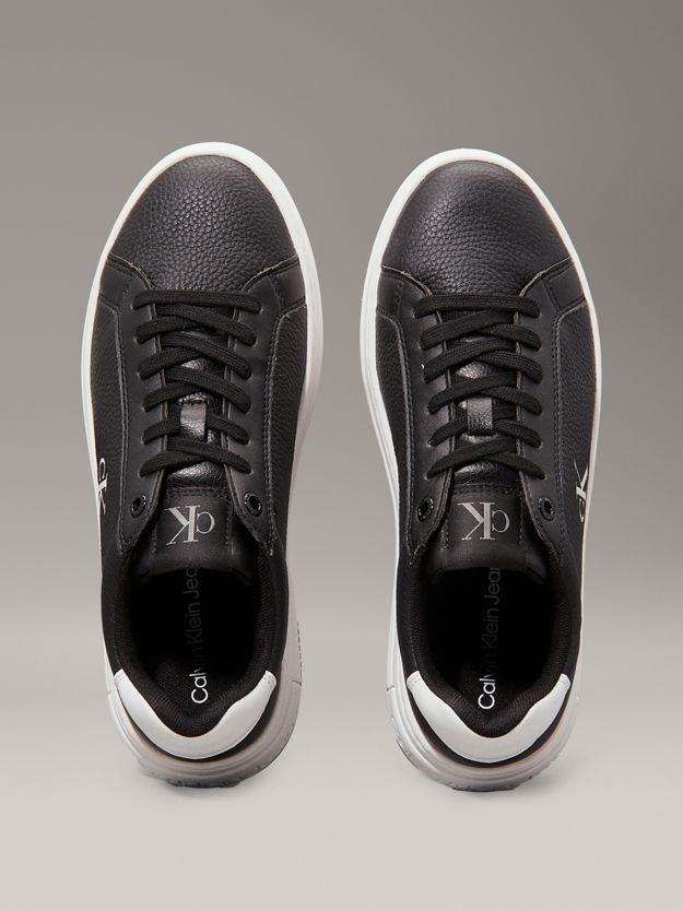 Leather Platform Trainers