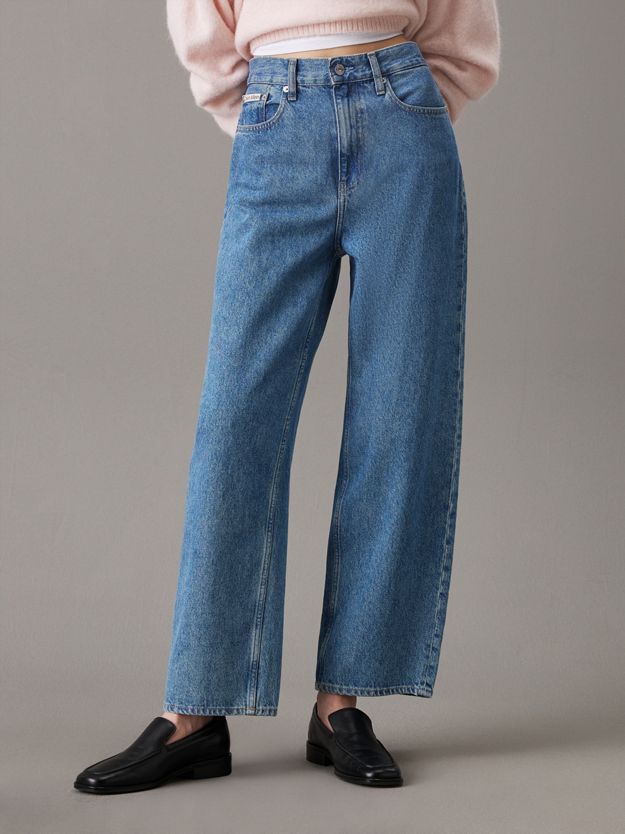 High Rise Barrel Jeans