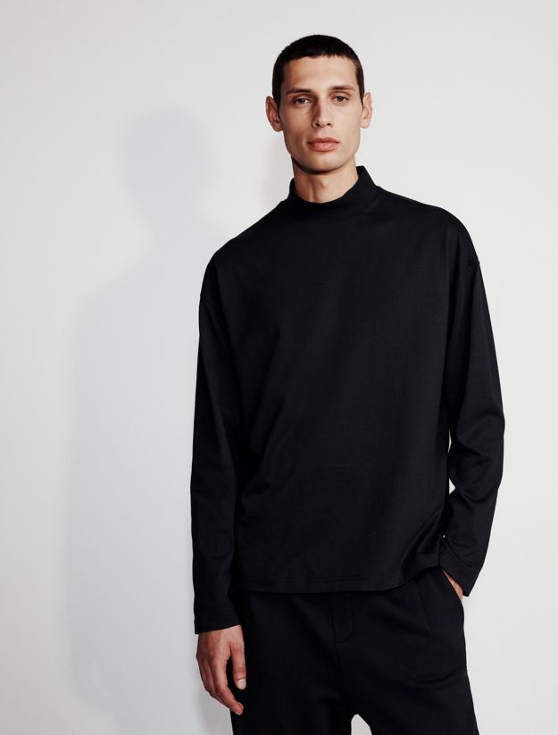 Heavy Cotton Mockneck Tee