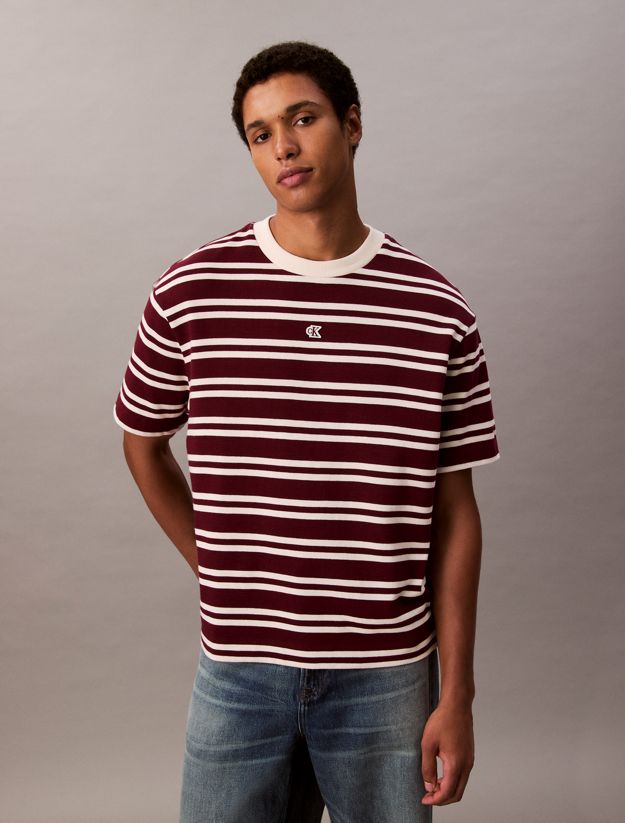 Stripe Jersey Relaxed Tee