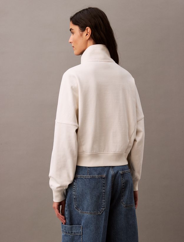 Cotton Terry Zip Up Jacket