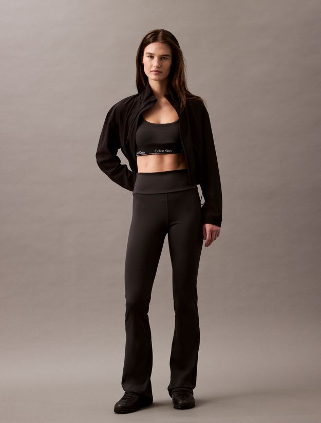 Quick-Dry High-Rise Flared Gym Leggings