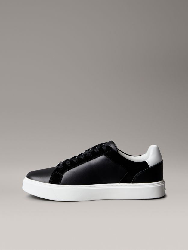 Leather and Suede Flexible Sole Trainers