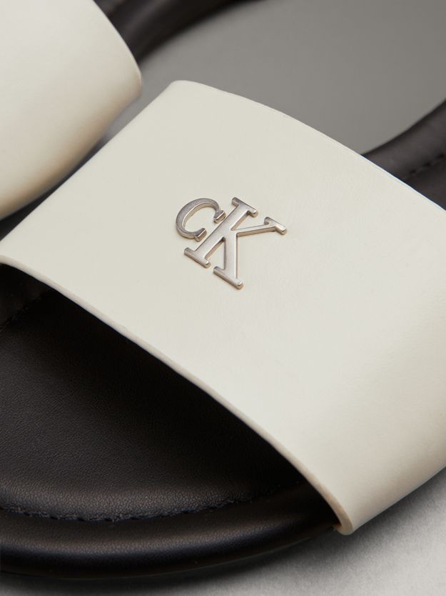 Faux Leather Sliders