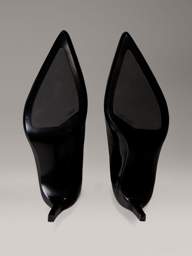 Leather Cushioned Stiletto Pumps