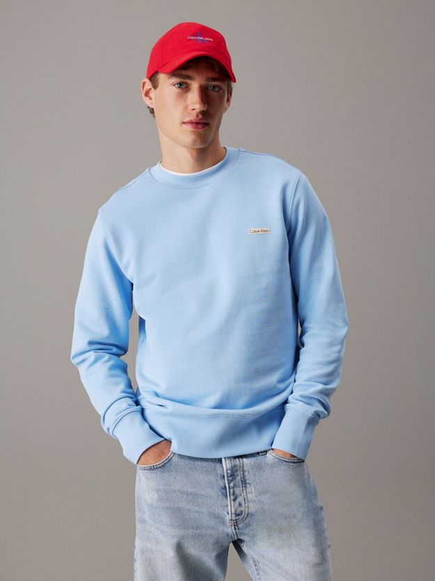 Cotton Terry Badge Sweatshirt