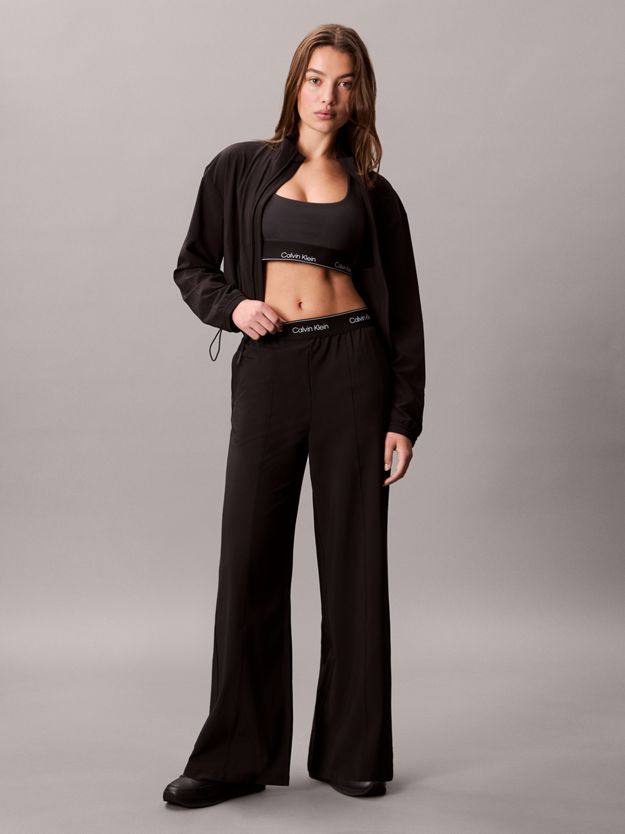 Performance Wide Leg Tracksuit Bottoms