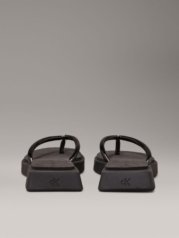 Square Wedge Flip Flops