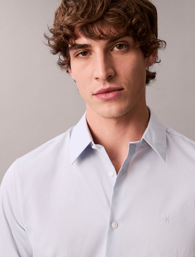 Slim Stretch Poplin Shirt