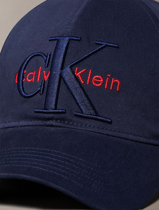 Layered Monogram Logo Graphic Baseball Cap