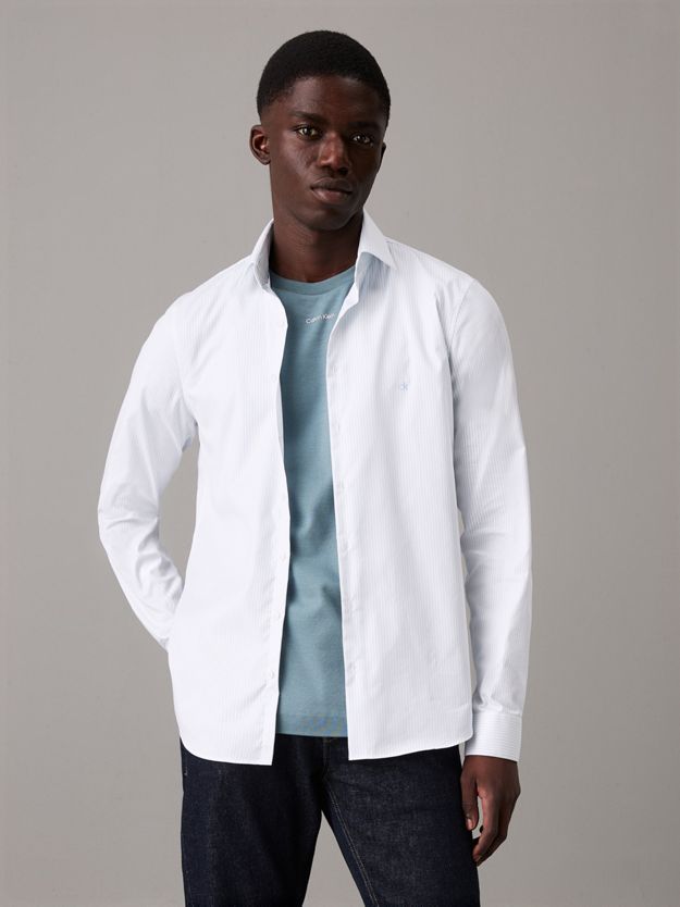 Slim Striped Dress Shirt