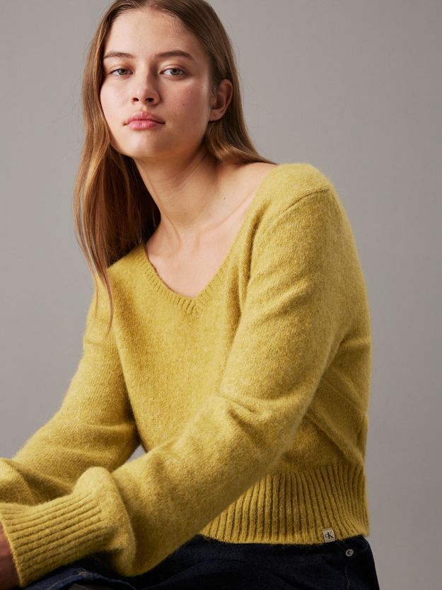 Plush Wool Blend V-Neck Jumper