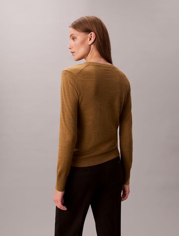 Merino Wool V-Neck Jumper