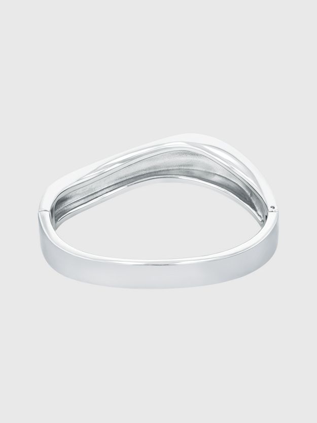 Organic Shape Hinged Bangle