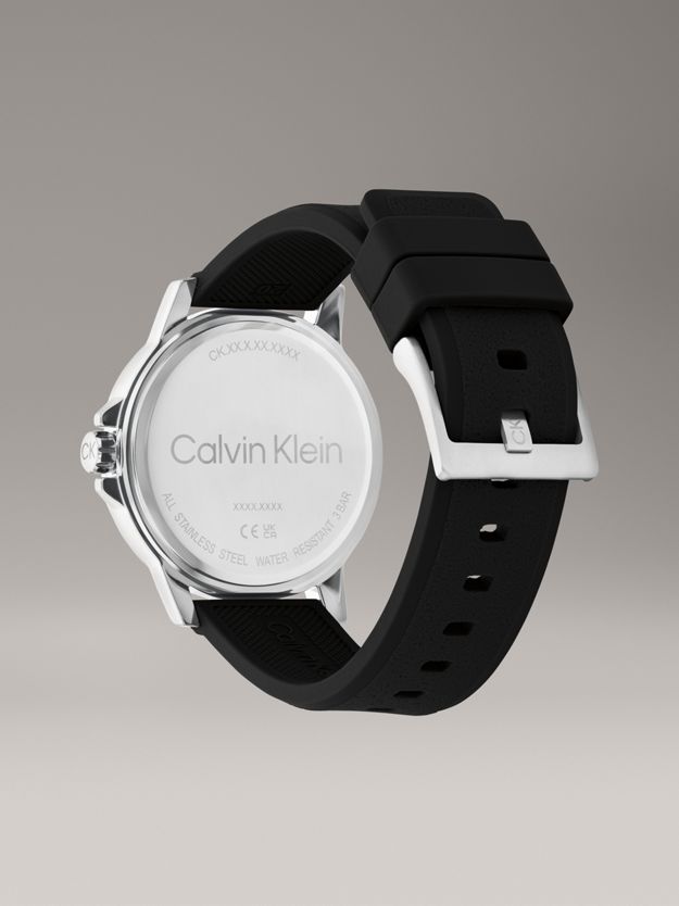 Bold Dial Silicone Strap Watch