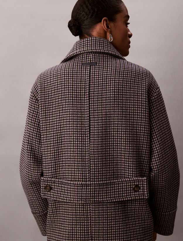 Houndstooth Peacoat