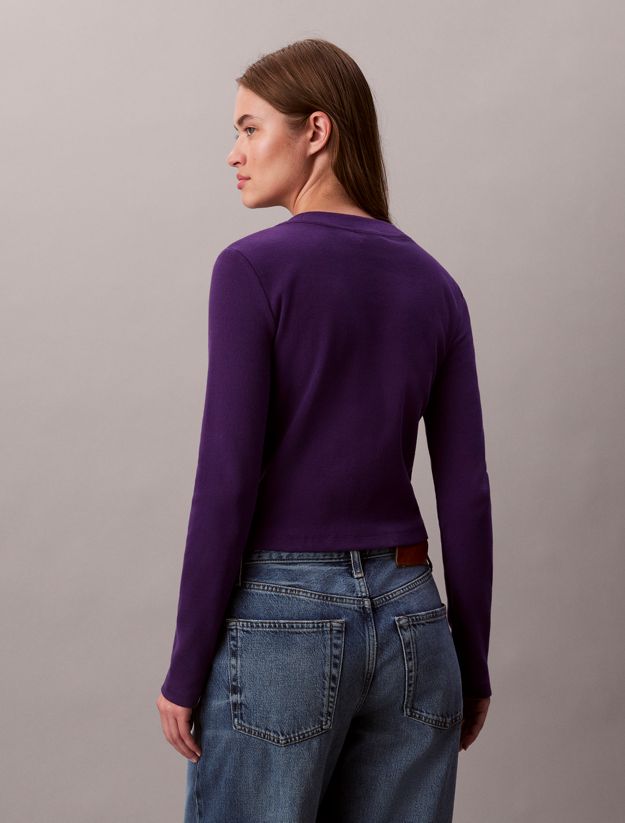 Monogram Logo Long Sleeve Baby Tee