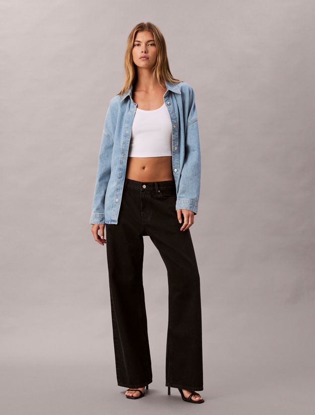 Cotton Linen Denim Shirt