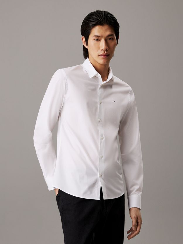 Slim Poplin Stretch Shirt