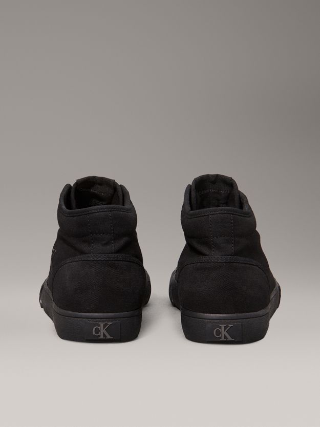 Canvas Low Profile High-Top Trainers