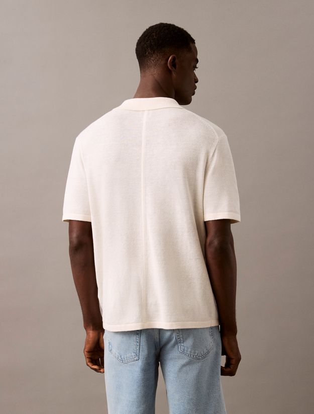 Linen Blend Short Sleeve Jumper