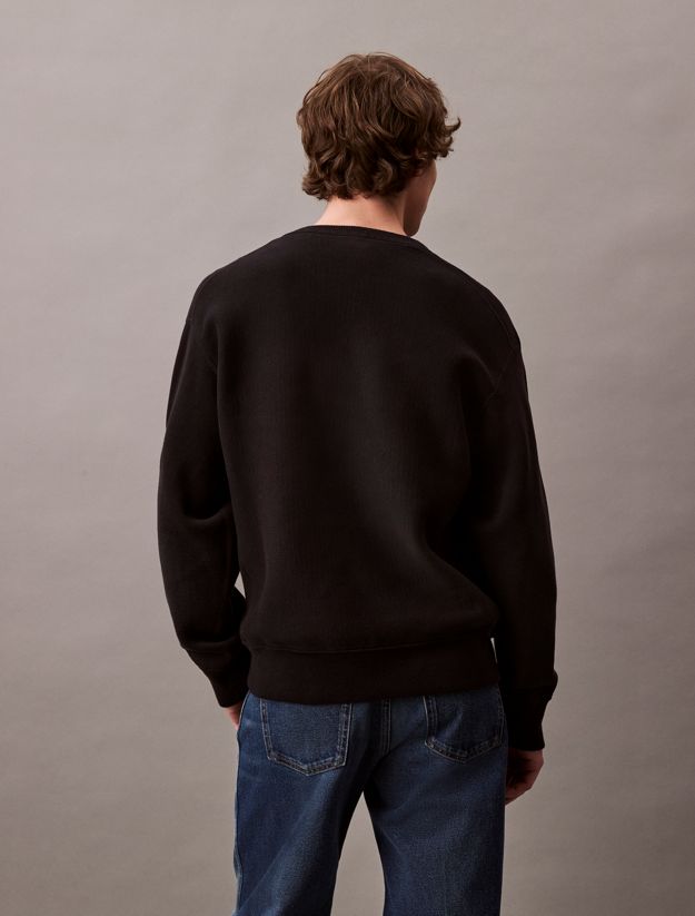 Cotton Blend Relaxed Sweatshirt