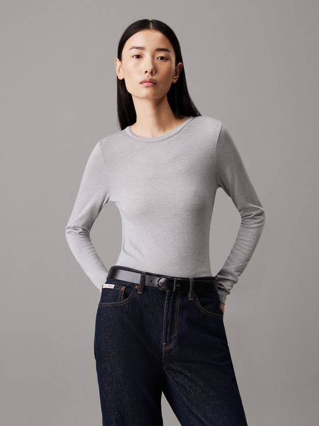 Slim Wool Lyocell Top