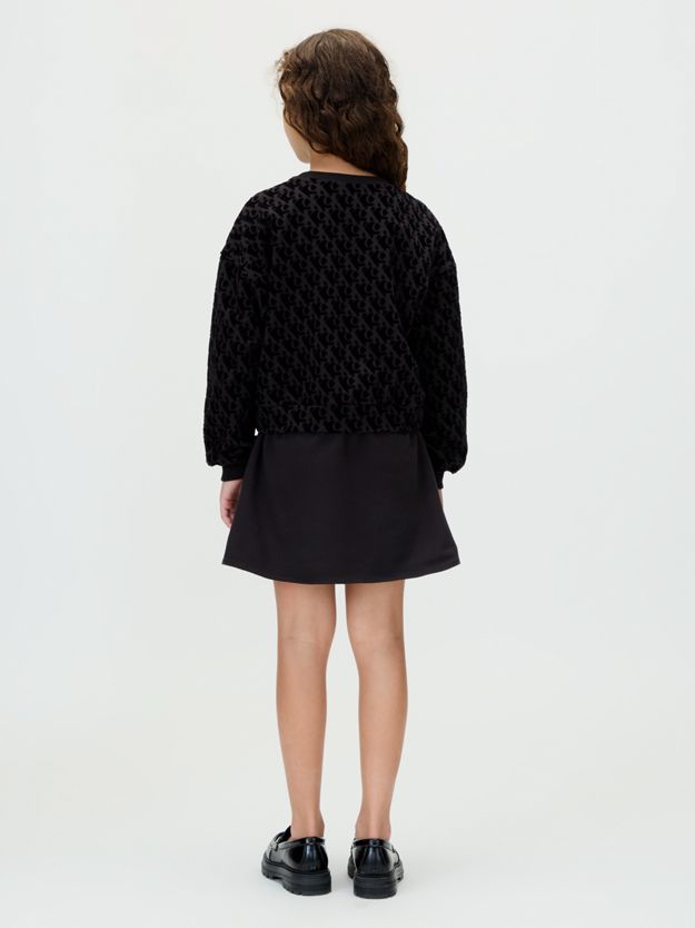 Fleece Logo Blouson Dress