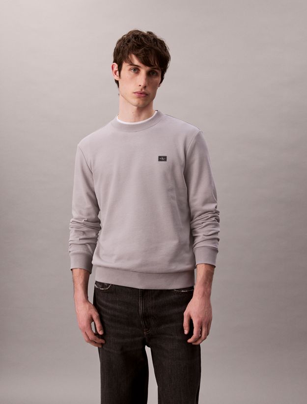 Cotton Terry Badge Sweatshirt