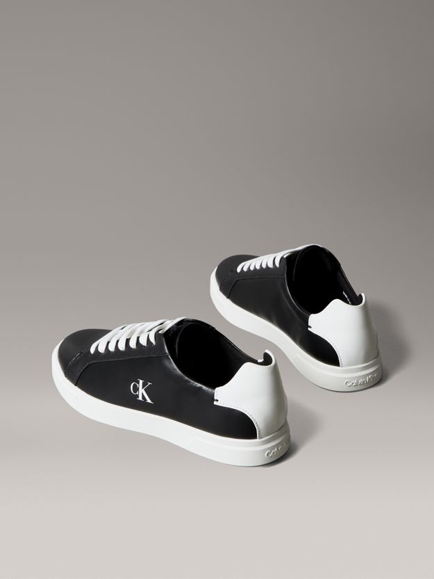 Leather Signature Logo Trainers