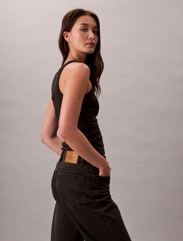 High Rise Straight Jeans