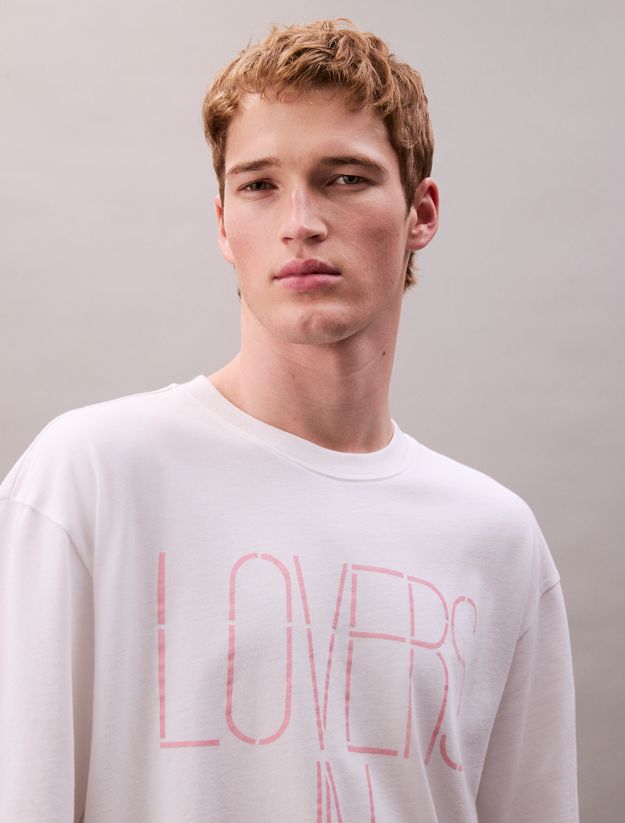 Marc Hundley Pride Lovers In Graphic Relaxed T-Shirt