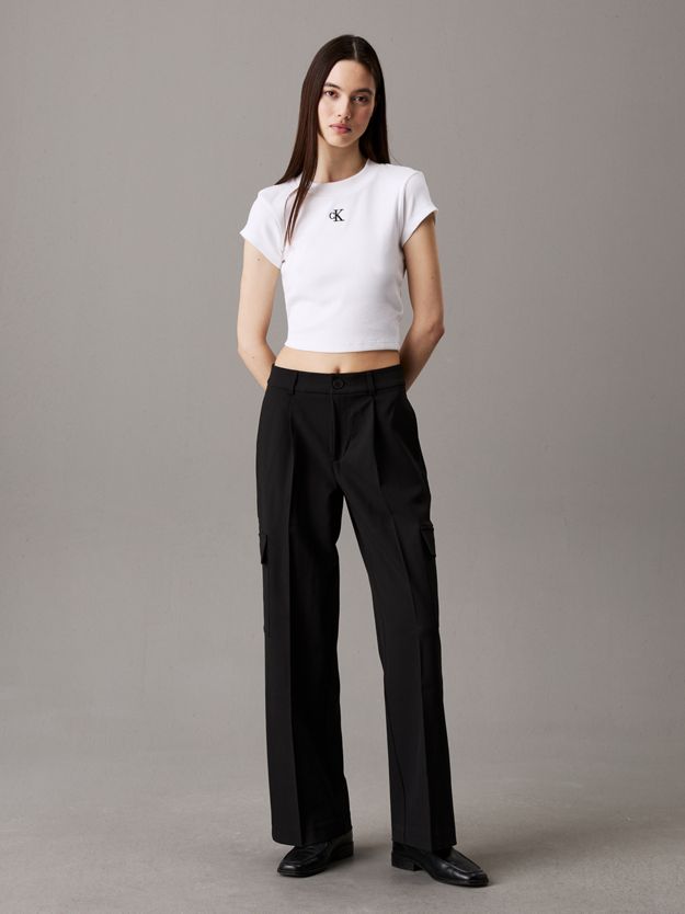 Relaxed Tailored Cargo Trousers