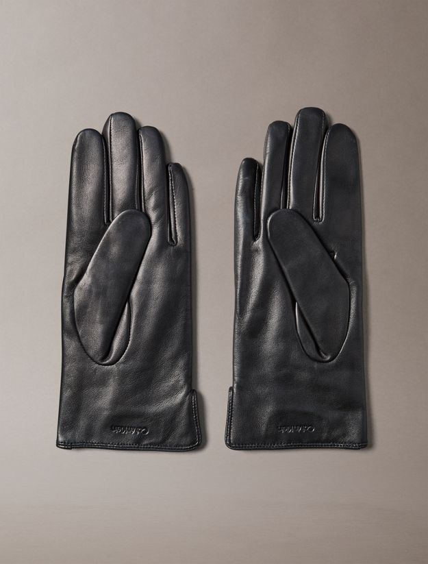 Soft Nappa Leather Emblem Logo Gloves