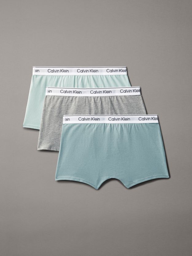 3 Pack Boys Trunks - Icon Cotton Stretch