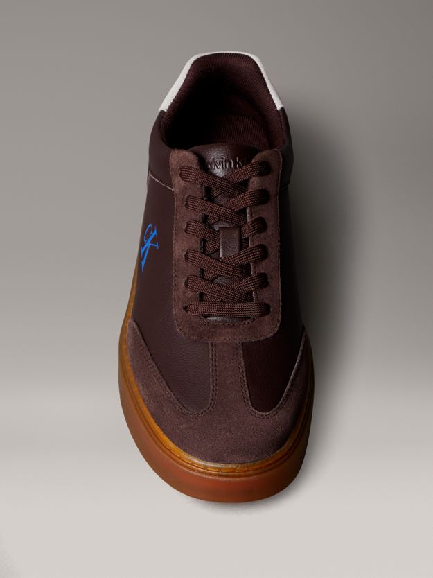 Tumbled Leather Flexible Sole Trainers