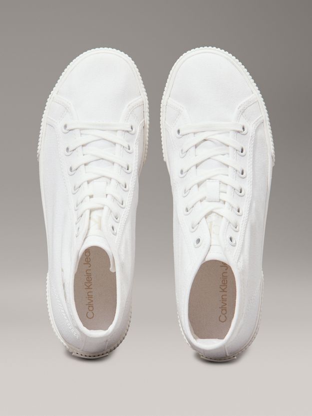 Canvas Low Profile High-Top Trainers