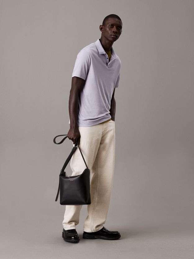 Leather Crossbody Tote Bag