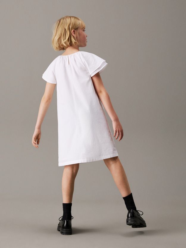 Loose Poplin Ruched Dress