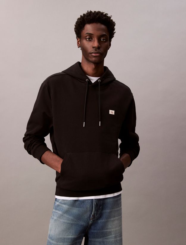 Cotton Terry Badge Hoodie