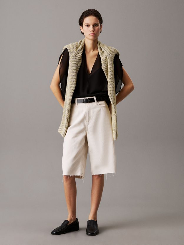 Relaxed Sheer Georgette Blouse