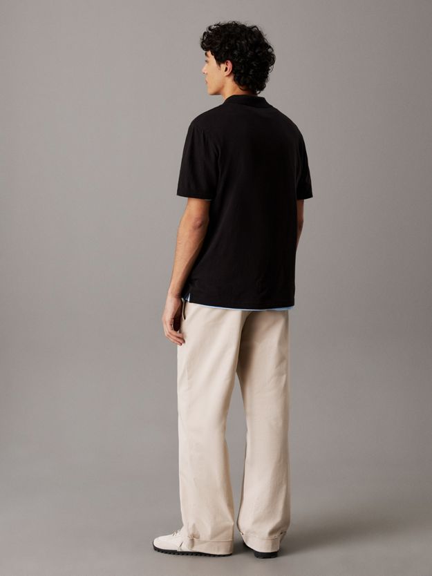 Cuban Collar Polo Shirt