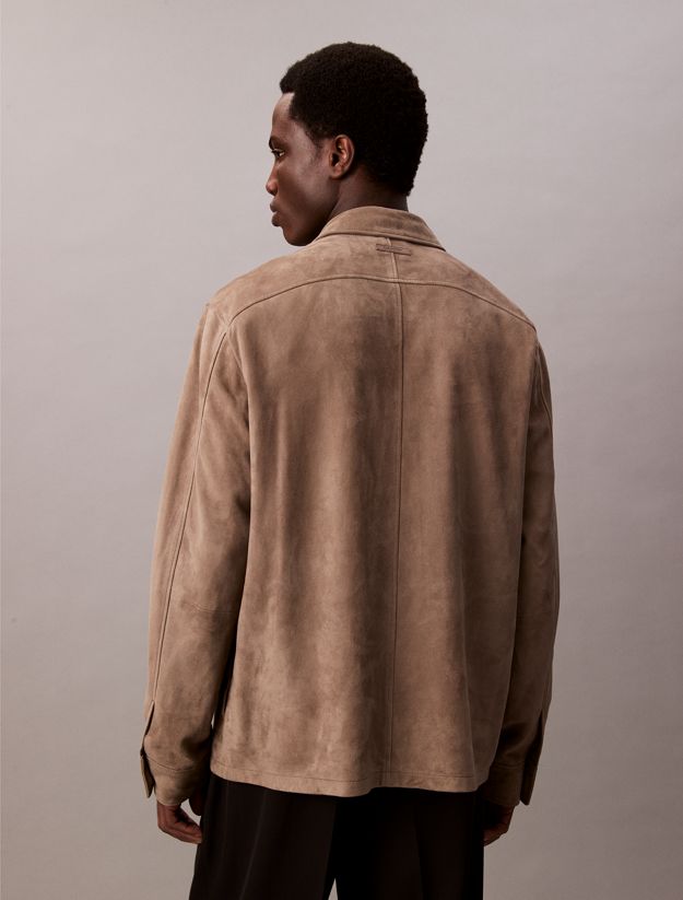 Suede Shirt Jacket