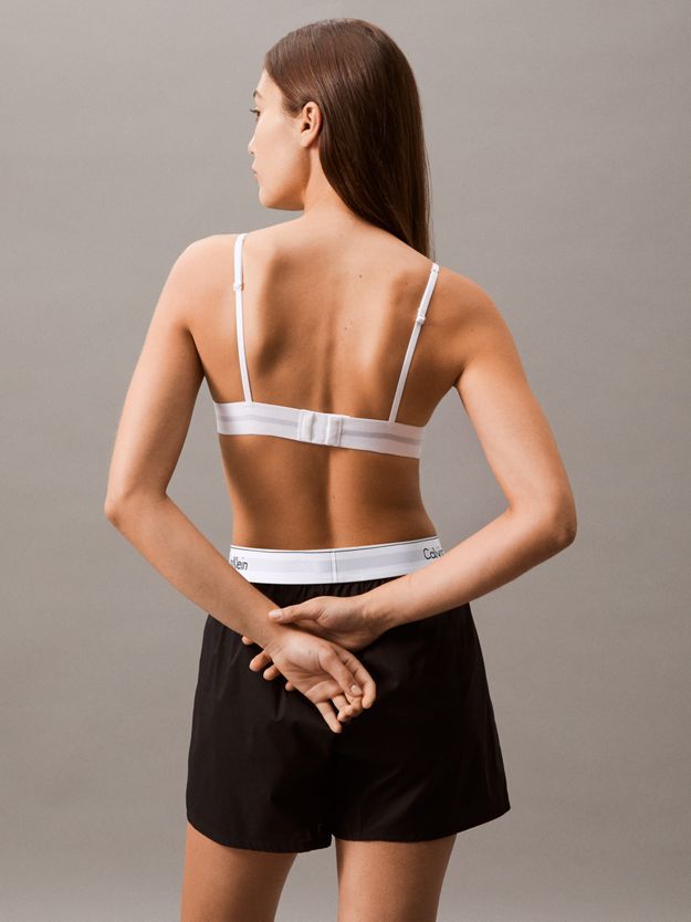 Unlined Triangle Bralette - Cotton Modal Stretch Rib