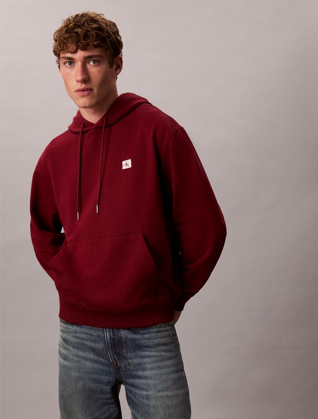 Cotton Terry Badge Hoodie