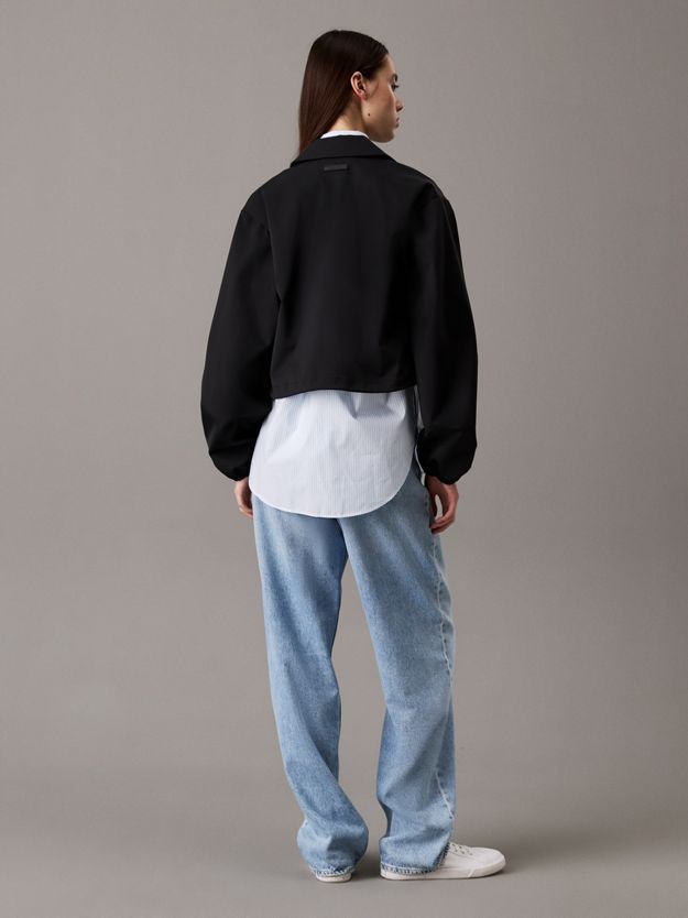 Soft Tech Nylon Cropped Jacket