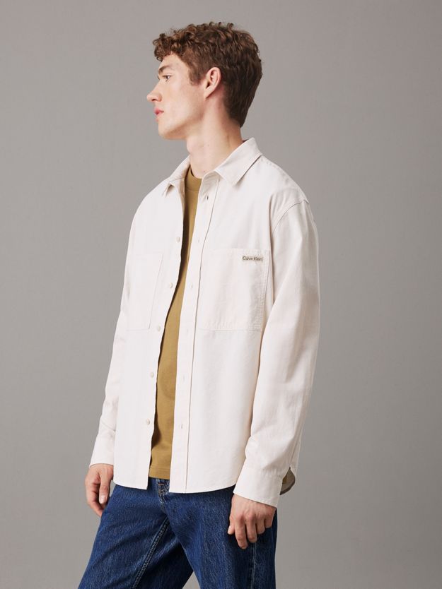 Relaxed Cotton Chambray Shirt