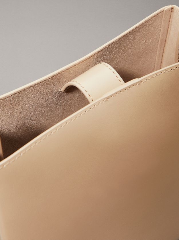 Leather Crossbody Tote Bag